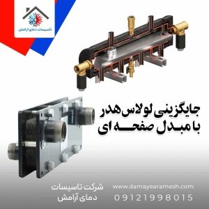 جایگزین لولاس هدر با مبدل صفحه ای