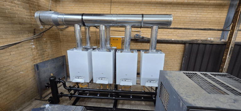 پروژه گرمایش برای کارخانه صنعتی